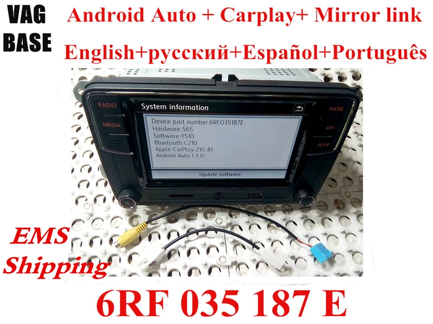 RCD330 Plus RCD330G Carplay R340G Android авто радио RCD 330G 6RF 035 187E для VW Golf 5 6 Jetta MK6 CC Tiguan Passat Polo|Клипсы