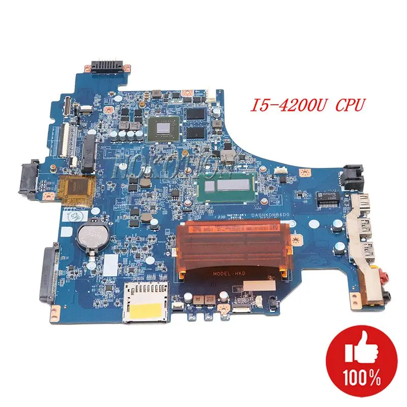 

NOKOTION A1971744A DA0HKDMB6D0 Mainboard For Vaio SVF15 laptop motherboard SR170 I5-4200 GT740M works