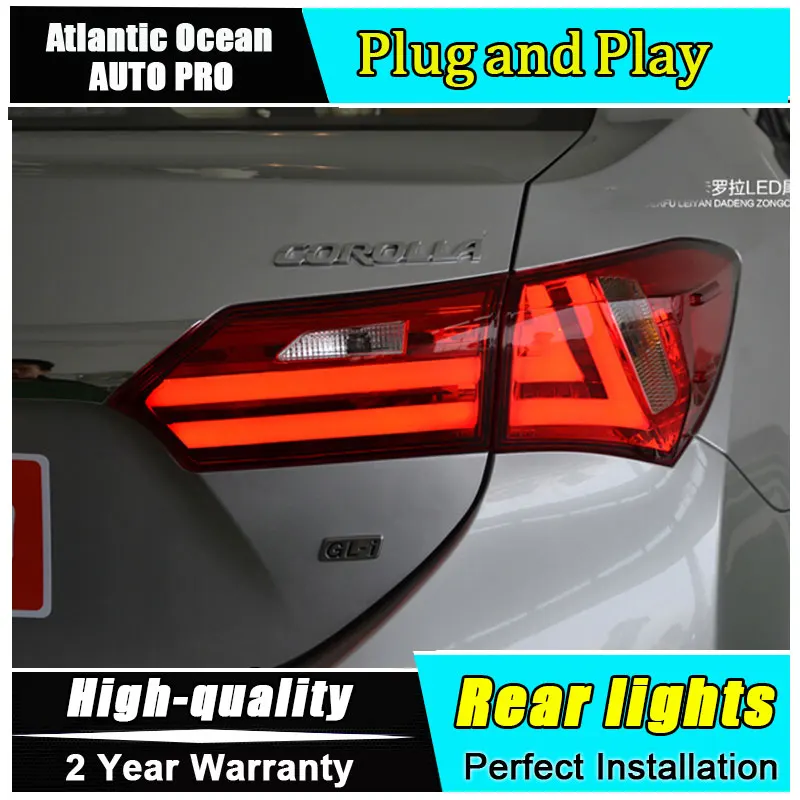

AUTO.PRO 2014-2015 For Corolla LED rear lights LED taillights car styling trunk lamp signal+brake+reverse parking light
