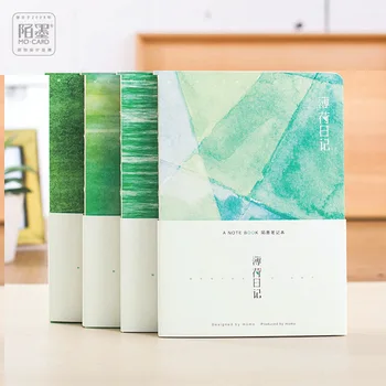 

Mint World Green Series A5 Notebook Blank Pages Sketchbook Graffiti Drawing Note Book DIY Planner School Supplies canetas
