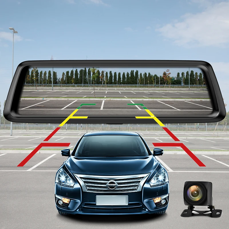 Автомобильный видеорегистратор ANSTAR ADAS 4G Android с двумя объективами Потоковое