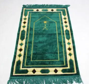 

New Milky white Musallah Prayer Rug Tapis Carpet Tapete Banheiro Islamic Praying Mat Islamic Muslim wool Prayer Mat Blanket