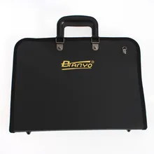 Черная сумка для рисования из ПВХ 27*37 см, сумка для рисования, папка для хранения, набор для рисования, держатель для кистей, набор для рисования, принадлежности для эскизов ACT001