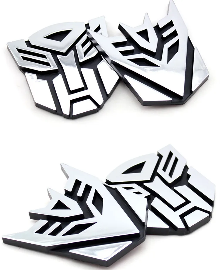 ABS 3d Car Sticker Transformers For Car Auto Logo Window Tail Car Body Decoration Car Styling