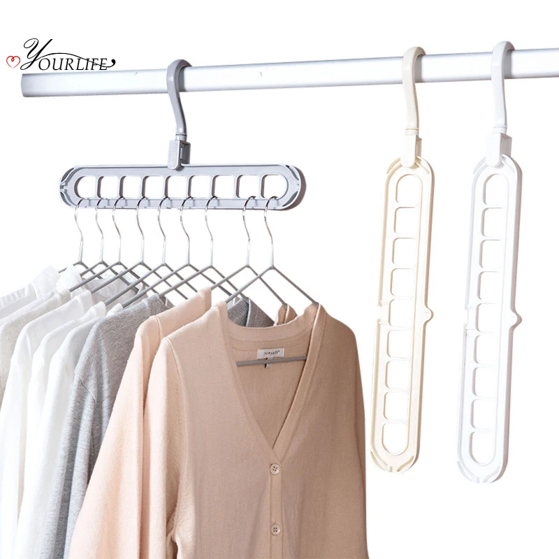 

OYOURLIFE Magic Storage Organization Clothes Hanger Drying Rack Adjustable Scarf Tie Storage Racks Wardrobe Storage Hanger
