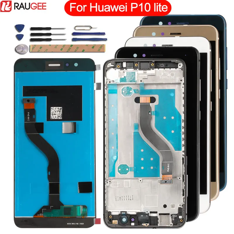 

Huawei P10 Lite LCD Display+Touch Screen with Frame Digitizer Replacement Assembly LCD Display For Huawei P10 Lite 5.2inch+Tools