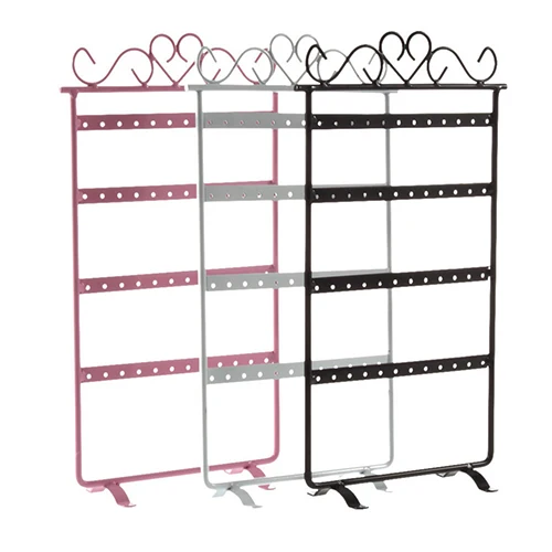 Earring Holder 48 Holes Stand Display Metal Hanging Earrings Rack Jewelrys Organizer Fashion Jewelry Earrings Display Stand Earring Holder 48 Holes Stand Display Metal Hanging Earrings Rack Jewelrys Organizer Fashion Jewelry Earrings Display Stand