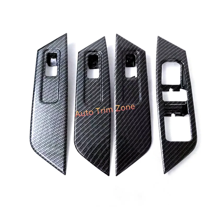 

Left Hand Drive! For Skoda Kodiaq 2017-2018 ABS Matt/Black 4PCS Interior Door Handle window Switch Trim