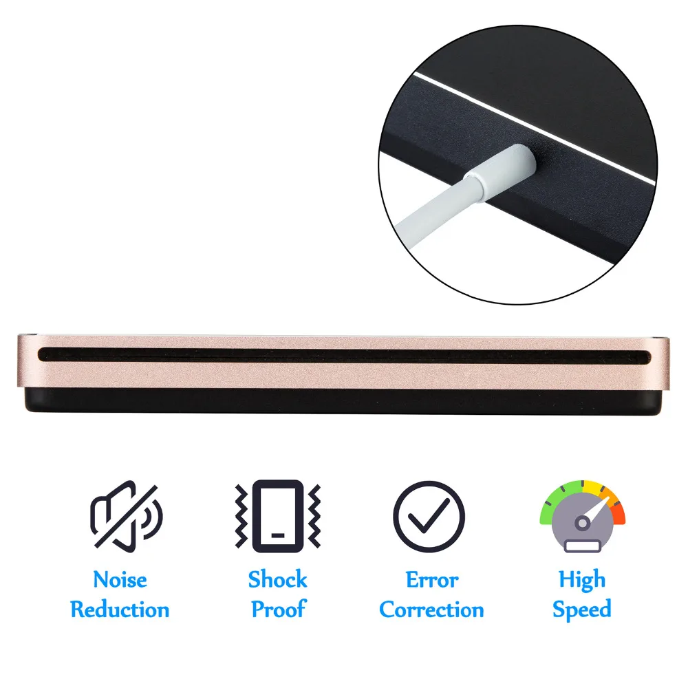 USB3.0 Внешний DVD CD диск USB C Superdrive DVD/CD +/ RW записывающая горелка для MacBook Pro