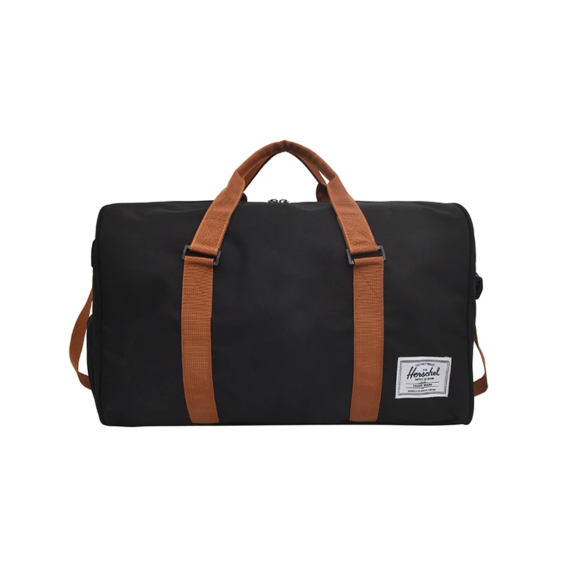 

Men women Black Travel Bag high quality canvas Shoulder Bag Women Handbag Ladies Weekend Portable Duffel Bag Waterproof Wash