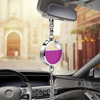 

Car Air Freshener Rearview Mirror Perfume Pendant Essential Oil Fragrance Scent Smell Auto Interior Accessories