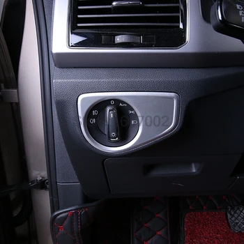 

For Volkswagen VW Teramont Atlas 2017 2018 ABS Car Interior Headlight Control Button Switch Cover Frame Trim Auto Accessories