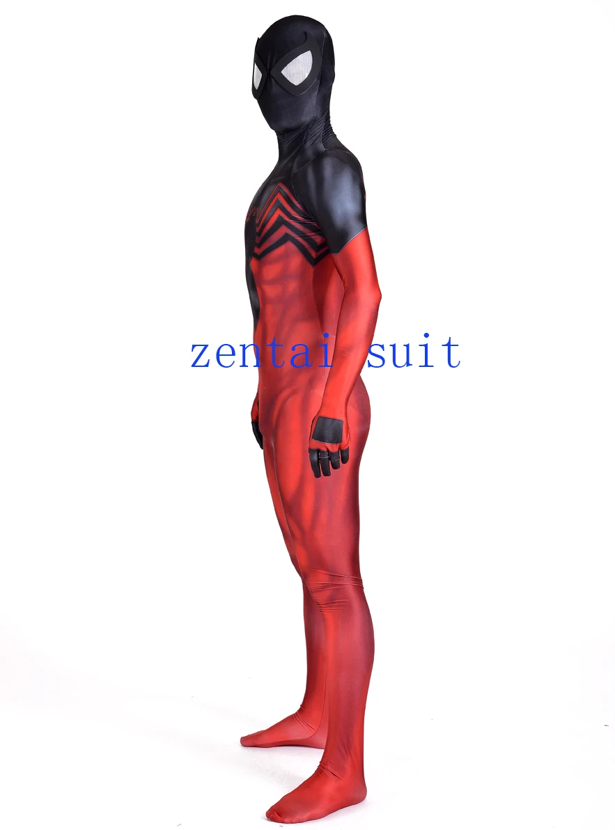 Новинка; Symbiote Kaine Человек-паук; карнавальный костюм; 3d-принт; спандекс; для взрослых и детей; потрясающий человек-паук; Zentai; полный комбинезон