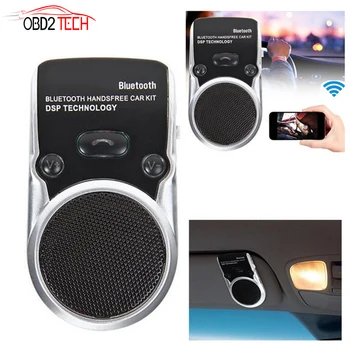 

Solar Powered Speakerphone Wireless Bluetooth Handsfree Car Kit For Mobile Phone Dual Phone Connect
