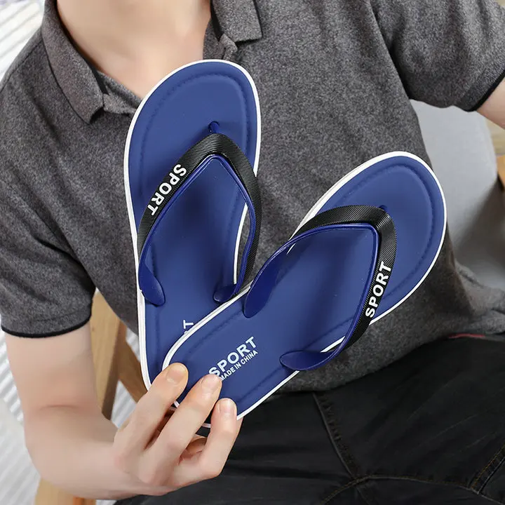Flip-flops Beach Slim Sandal Shoes For Women Men Thick Sole Comfort Bath Outdoor Summer Proof Slippers (2)