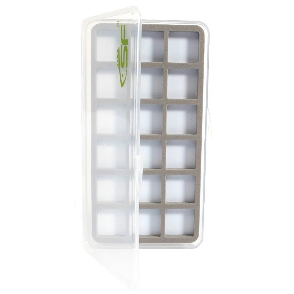 

SF Ultra Thin Super Slim Fly Trout Fishing Hook Box 18 magnet Compartments (USA)