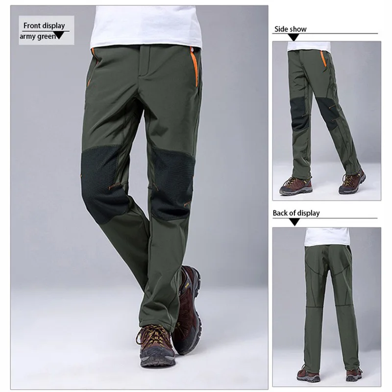 Iemuh marca senderismo esquí Pesca trekking escalada impermeable Pantalones hombres montañismo camping Pantalones Windstopper deportes Pantalones
