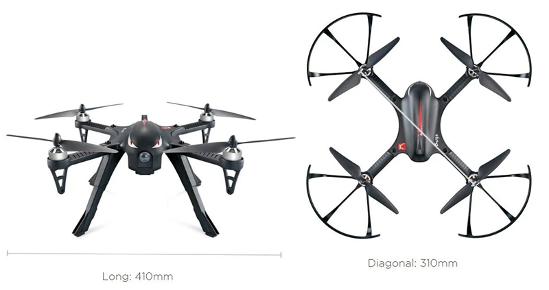 MJX Bugs3 B3 дрона с дистанционным управлением 2,4G 6-осевой Квадрокоптер с дистанционным управлением бесколлекторный р/у вертолет может добавить eken H9R 4K экшн Камера вертолет игрушки