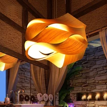 Подвесная лампа под бамбук креативная намотка подвеска в форме руки лампы ретро гостиная ресторан для чердака сада дома освещение zb40