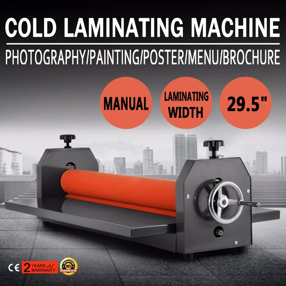 

29.5" 750MM Manual Cold Roll Laminator Vinyl Photo Film Mounting Laminating Machine
