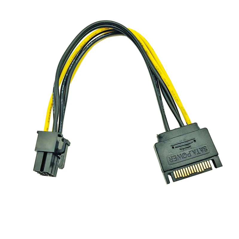 100PCS Fast Free Shipping PCI-E Riser Card 60CM USB 3.0 Cable SATA to 6PIN Power for bitcon miner ETH Mining Riser Card VER 006C