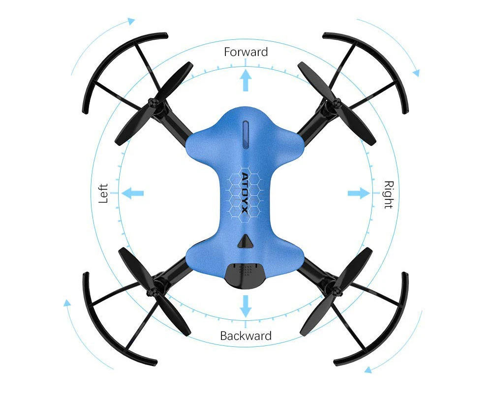 ATOYX камера Дрон мини Дрон RC с камерой Квадрокоптер HD 4k FVP wifi с широкоугольным HD высоким безголовым режимом удержания высоты 4CH