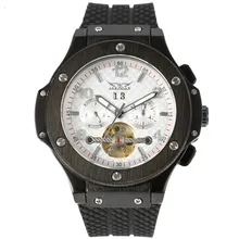 JARAGAR Tourbillon Automatic Mechanical Watch Men’s Watch Belt Calendar Weekend Fashion Men’s Watch