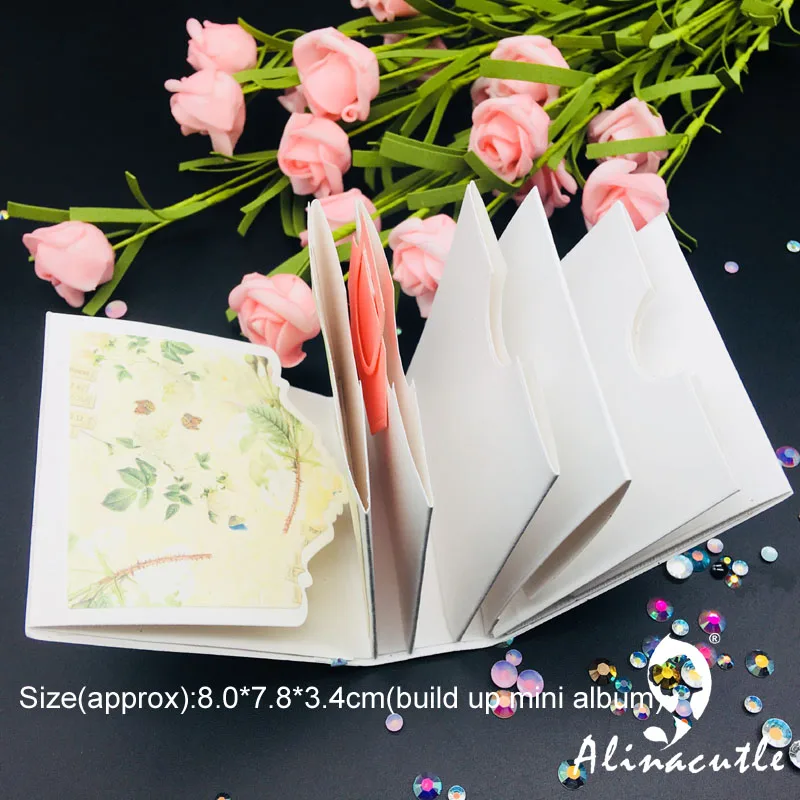 Высечки металла высечки фотоальбом памяти книга высечки сердце alinaccraft скрапбук бумаги DIY карты трафарет резак удар