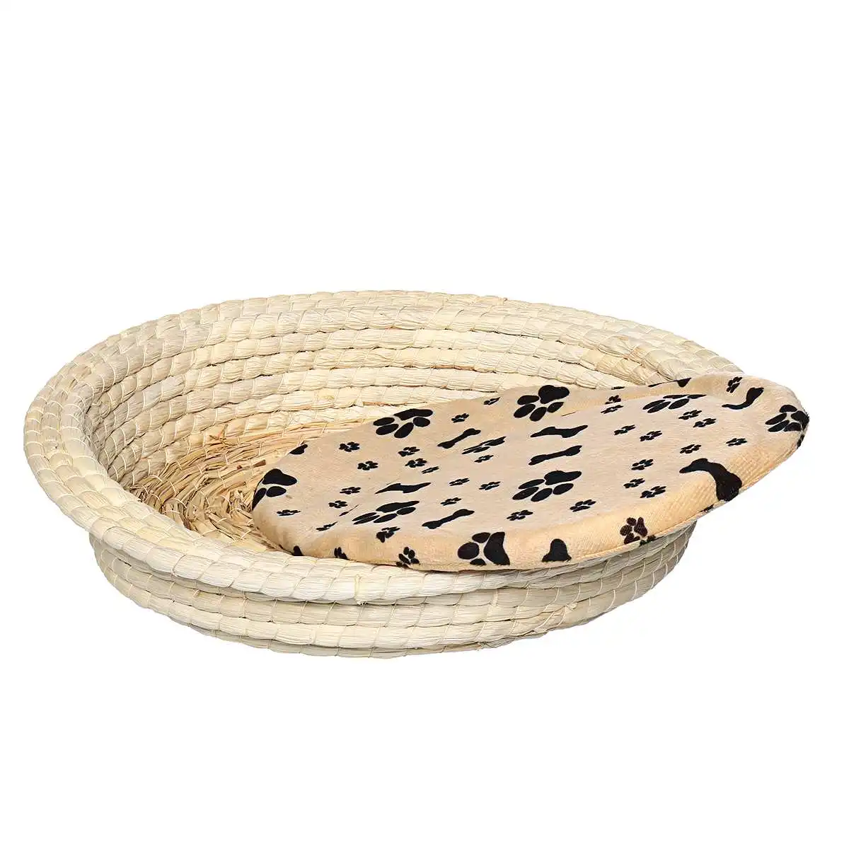 2 Layers Pet Dog Cat Soft Bed House Kennel Breathable Puppy Cushion Basket Cage Pet Supplies Cat Accessories 44x33cm Dual-use