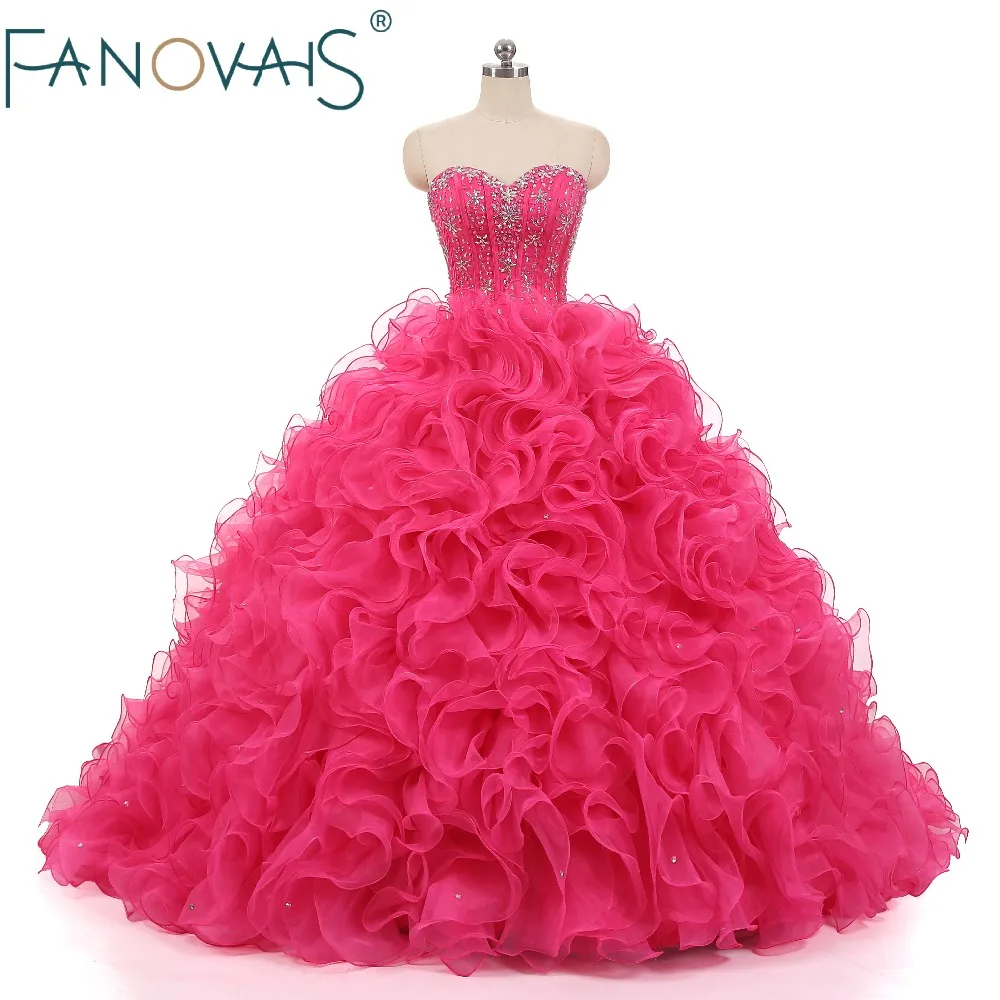 2019 Quinceanera платья с Болеро сладкий 16 органза оборки бисер Vestido dе Novia выпускного