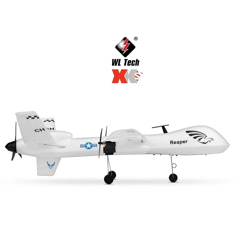 WL Toys XK A110 3CH симулятор ударопрочный MQ 9 модель военной авиации вертолет хищник для