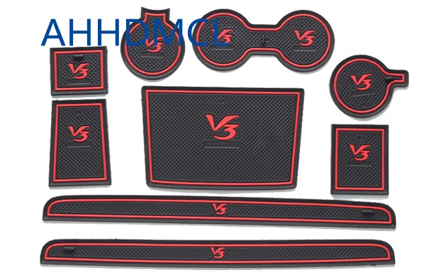 Car Door Gate Slot Mats Cup Pad For SOUEAST V3 Without Armrest Box Edition |