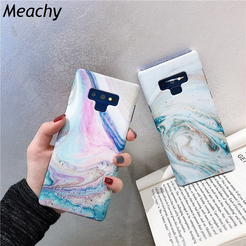 

Meachy Marble Case For Samsung Galaxy S10 S10 Plus Case S10e Luxury Hard Case For Samsung Note 9 Note 8 S8 S8plus S9 Plus Cover