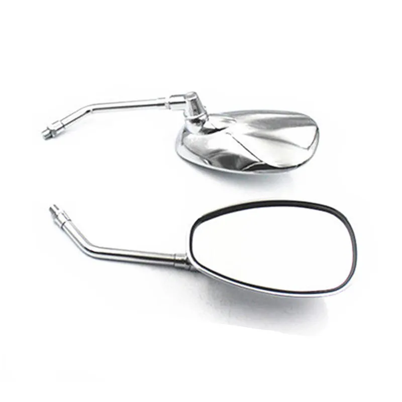 Custom Motorcycle Chrome 10mm Big Rearview Mirrors For Harley Honda Yamaha Kawasaki Cruiser Chopper Cafe Racer Touring | Автомобили и