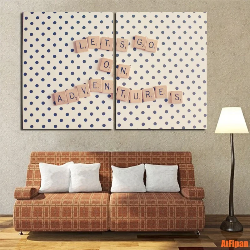 Let's GO On Adventures Wooden Block Word Inspirational