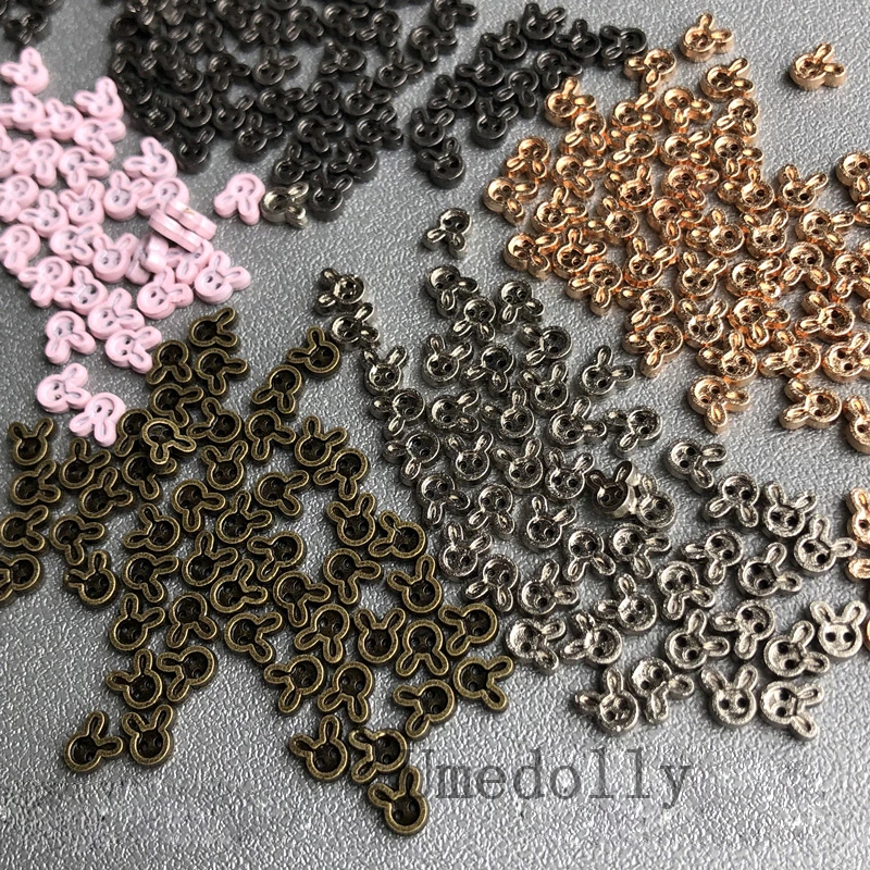 

10PCS/LOT 4mm Ultra-Small Rabbit Mini Buckle Handmade DIY BJD Blyth Barbies Doll Clothes Buttons Sewing Accessories