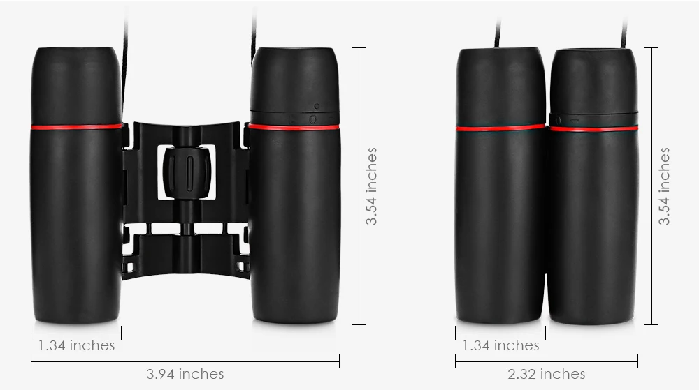 BIJIA 40X22 2000M / 20000M HD Vision Wide-angle Prism Binocular Outdoor Folding Telescope