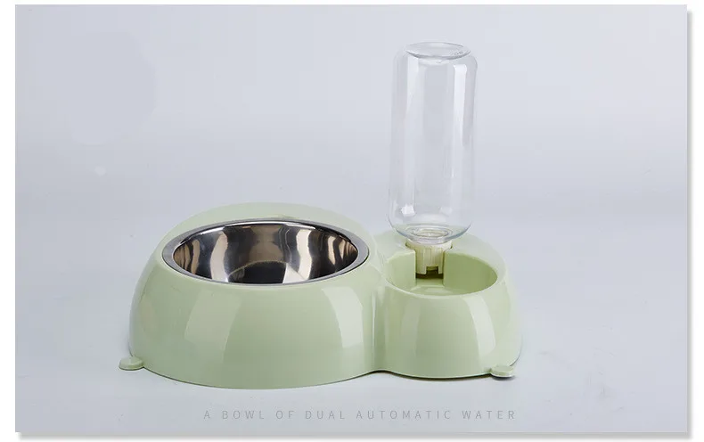 Поилки для домашних животных пластиковая кошка собака автоматическая Ffeeder поилка Двухпортовая миска для домашних животных миска для кормления собак кошек автоматическая поилка
