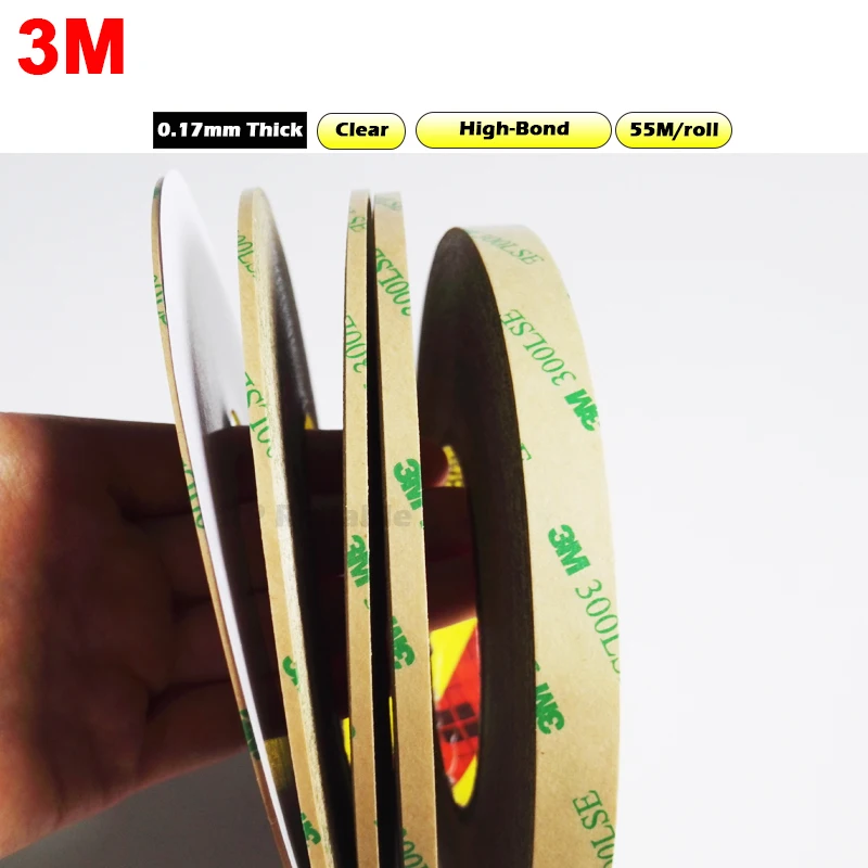 

Common Use High Strong 3M Double Coated Heavy Duty Tape, Transparent, 9495LE 55meters/roll