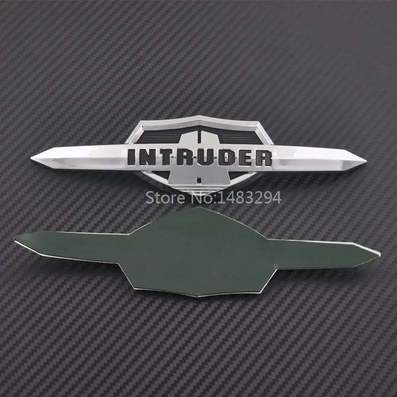 Motorcycle Chromed Fuel Tank Sticker Nameplate Decorative Medallion Decal For Suzuki Intruder