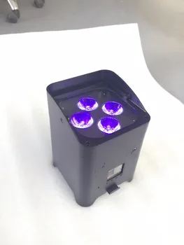 

4x12W RGBAW-UV 6in1 dmx wireless battery powerd led uplights with wifi