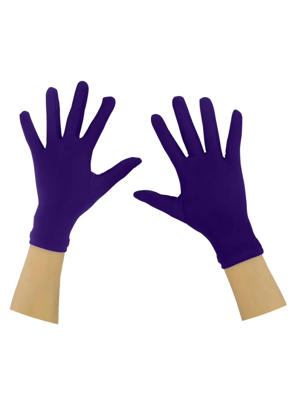 LZCMsoft взрослые 1" длина запястья лайкра спандекс полный палец тянущиеся короткие перчатки ручная Одежда Аксессуары для маскарада на Хеллоуин