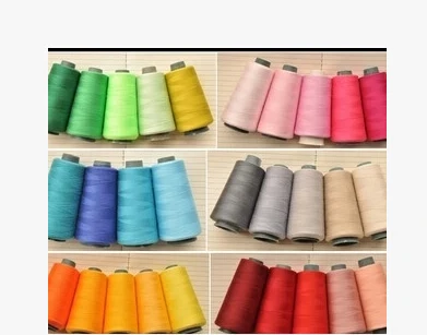 

sewing thread on cone 40/2 high-speed polyester thread wholesale 55 colors,this price 4.77$ is one color
