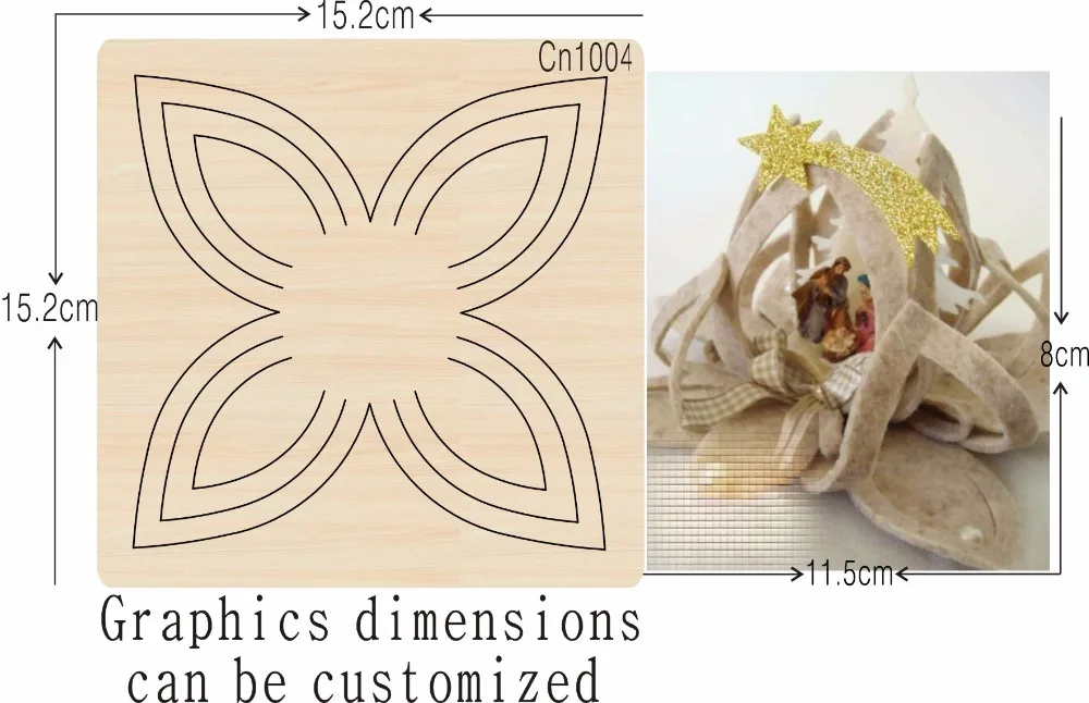 Цветок новая деревянная форма режущие штампы для скрапбукинга Thickness-15.8mm