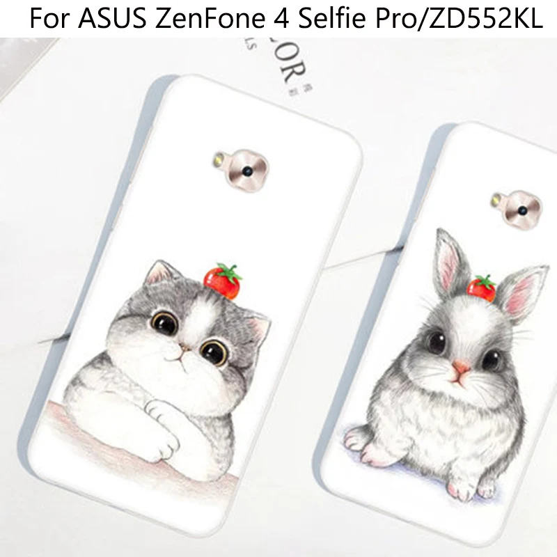 Чехол для ASUS ZenFone 4 Selfie Pro милые Мультяшные мягкие чехлы Zenfone ZD552KL чехол ZenFone4