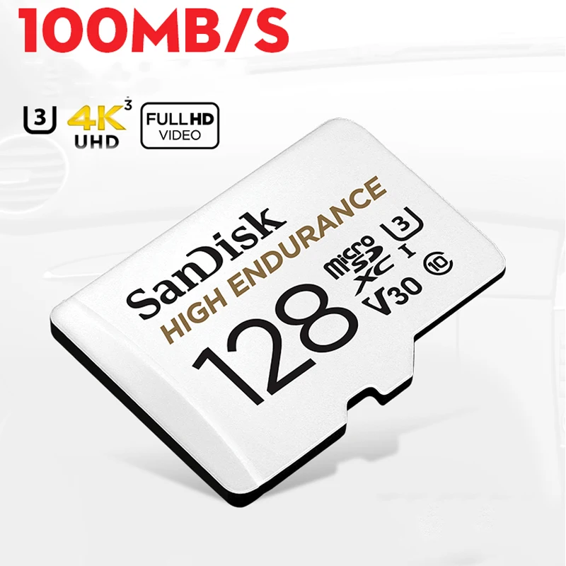 Карта памяти SanDisk microSD прочная карта microSDHC 32 ГБ 64 128 256 microSDXC с адаптером для камер