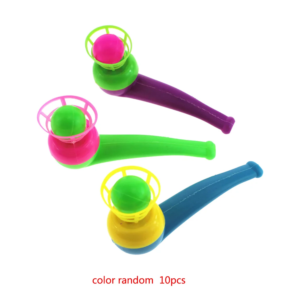 4pcs Kid Plastic Pipe Balls Toy Blow Blowing Toys Children Gift Wedding Party E& 