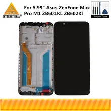 Axisinternational ЖК-рамка для 5,9" ASUS ZenFone Max Pro M1 ZB601KL ZB602KL ЖК-экран+ сенсорный дигитайзер для ZB602KL