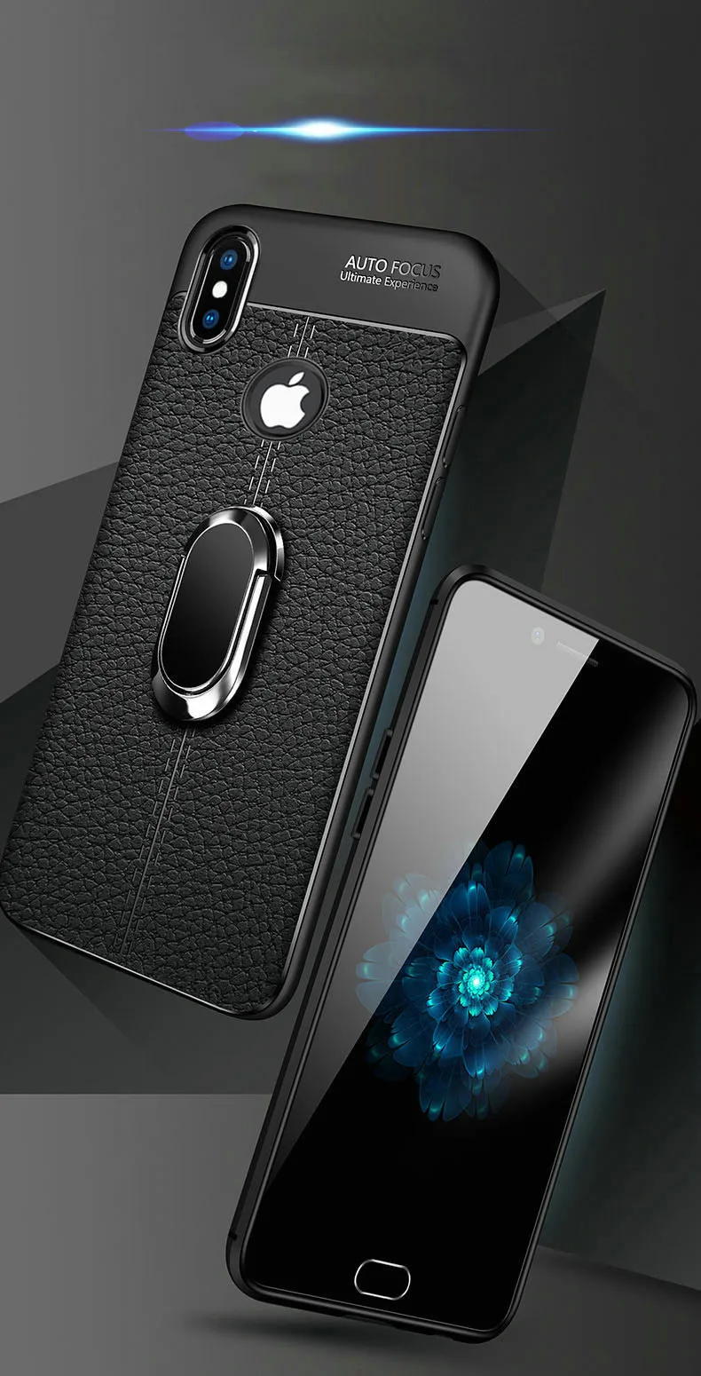 Soft Silicone Back cover for iPhone 11 X XR XS Max Pro With Magnetic Car Holder Case for iPhone 11 7 8 6 6S Plus 5 5S SE phone