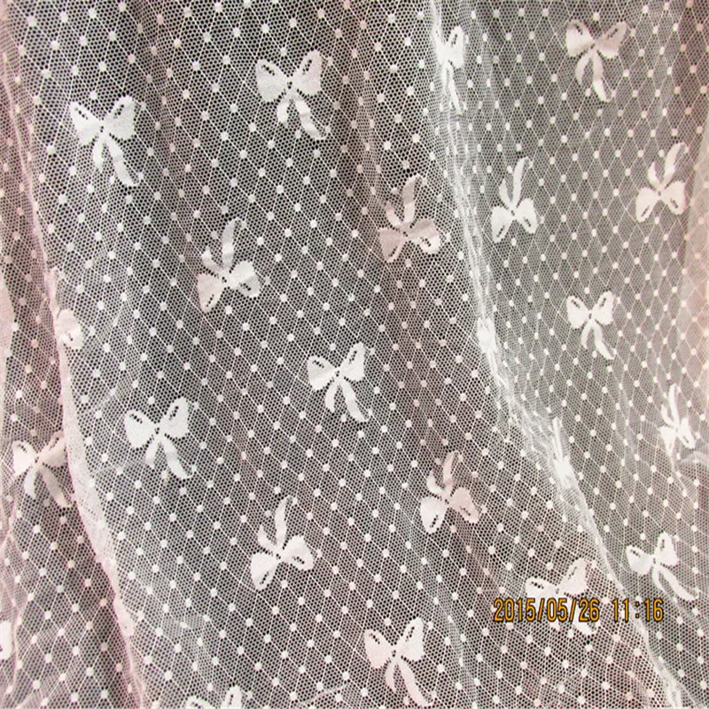 

Free Shipping Hot selling Width 150CM white color Nylon/Lycra elastic Lace Fabric diy clothes fabric accessories